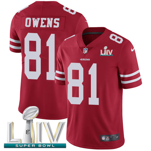 San Francisco 49ers Nike #81 Jordan Matthews Red Super Bowl LIV 2020 Team Color Youth Stitched NFL Vapor Untouchable Limited Jersey